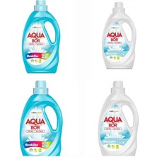 Boron Aquabor Çamaşır Deterjanı Beyaz ve Renkliler Için Sıvı Deterjan 33*4 Yıkama