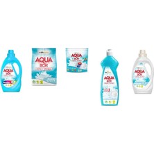 Boron Aquabor Doğal Mineralli Sıvı Renkliler + 4 kg Beyaz + Tablet + Elde Bulaşık + Sıvı Beyaz 5 Li Set