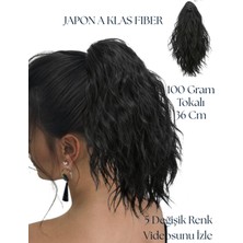 Özbience Dalgalı Kıvırcık At Kuyruğu Postiş, Tokalı, 36 Cm, Hafif ve Şık