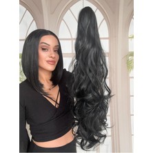 Özbience Mandallı Tokalı Postiş At Kuyruğu, Tak ve Çık, Gerçek Saç Dokusunda