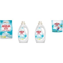 Eti Maden Aquabor Doğal Mineralli 4 kg Beyaz + Sıvı Beyaz + Sıvı Beyaz  + Tablet 4 Lü Set