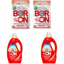 Boron Doğal Çamaşır Deterjanı Renkliler ve Beyazlar Için 104 Yıkama Toz ve Sıvı Form