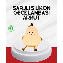 MiraLive USB Şarjlı Armut Gece Lambası Dokunmatik Renk Değişimli