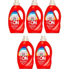 Boron Doğal Mineralli Sıvı Çamaşır Deterjanı Renkliler  Için 5 Adet 130 Yıkama