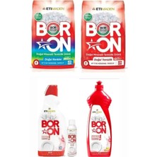 Boron Toz Çamaşır Detrejanı 2 Adet Renkli ve Beyazlar Için 1 Adet Bulaşık Makine 1 Adet Elde Yıkama
