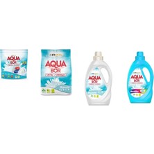 Boron Aquabor Doğal Mineralli Tablet + 4 kg Beyaz + Sıvı Beyaz + Sıvı Renkliler 4 Lü Set