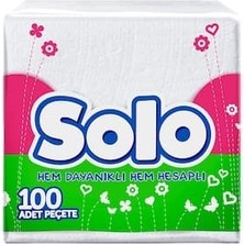 2 Adet Solo Süper Peçete 100 Lü