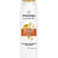 4 Adet Pantene Dökülme Karşıtı 3in1 Şampuan 400 ml