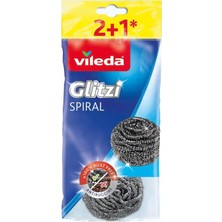 3 Adet Vileda Çelik Top Bulaşık Teli 2+1