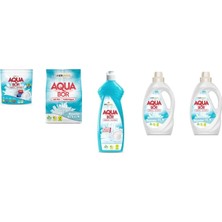 Boron Aquabor Doğal Mineralli Tablet + 4 kg Beyaz + Elde Bulaşık + Sıvı Beyaz  + Sıvı Beyaz 5 Li Set
