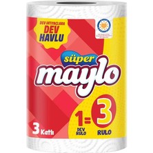 3 Adet Maylo 3 Katlı Dev Havlu Tekli