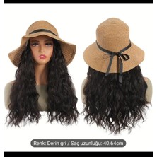 Özbience Pratik ve Doğal Dalgalı Saç Peruk, Şapkalı ve Tak Çık Tasarımıyla Hazırdır