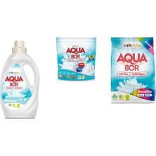 Boron Aquabor Doğal Mineralli Sıvı Beyaz + Tablet + 4 kg Renkliler 3 Lü Set
