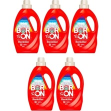Boron Doğal Mineralli Sıvı Çamaşır Deterjanı Renkliler  Için 5 Adet 130 Yıkama