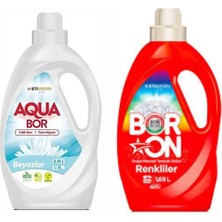 Aquabor Doğal Mineralli Beyazlar Için 33 Yıkama+ Boron Sıvı Renkliler Için 26 Yıkama Tm