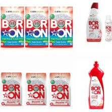 Boron Doğal Çamaşır Deterjanı Renkliler ve Beyazlar Için 156 Yıkama+ Elde ve Makine Için Bulaşık Deterjanı