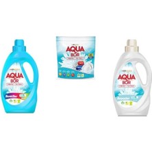 Aquabor Doğal Mineralli Sıvı Renkliler + Tablet + Sıvı Beyaz  3 Lü Set