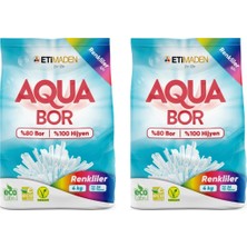Aquabor Doğal Mineralli 4 kg Renkliler Deterjan Seti