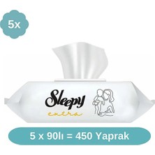 Sleepy 5 Adet Extra Islak Mendil 5X90 Adet