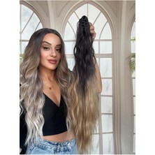 Özbience Dalgalı Mini Mandallı Tak ve Çıkır At Kuyruğu, Şık ve Kolay Kullanım