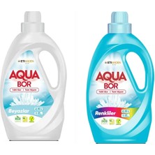 Aquabor Beyazlar ve Renkliler Için Sıvı Deterjan 33*2 Yıkama