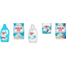 Boron Aquabor Doğal Mineralli Sıvı Renkliler + 4 kg Beyaz + Sıvı Beyaz + Tablet + 4 kg Renkliler 5 Li Set
