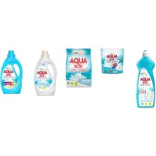 Boron Aquabor Doğal Mineralli Sıvı Renkliler + Sıvı Beyaz + 4 kg Beyaz + Tablet + Elde Bulaşık 5 Li Set