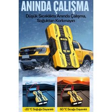 Castu CS73 Plus Max Akü Takviye Cihazı 18.000MAH Carbon Özel Seri  Powerbank, Hava Kompresörü, LCD Ekran,