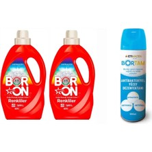 Doğal Mineralli Sıvı Çamaşır Deterjanı Boron Renkliler Için 52 Yıkama+ Bortam Dezenfektan