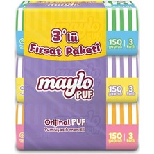 4 Adet Maylo Puf Mendil 3 x 150LI