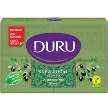 2 Adet Duru Saf  Doğal Zeytinyağı Özlü Kalıp Sabun 4X150 600 gr