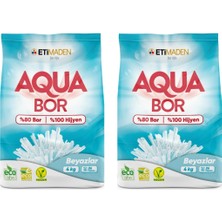 Aquabor Doğal Mineralli 4 kg Beyaz Deterjan Seti