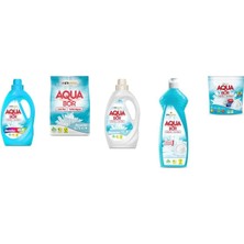 Boron Aquabor Doğal Mineralli Sıvı Renkliler + 4 kg Beyaz + Sıvı Beyaz  + Elde Bulaşık + Tablet 5 Li Set