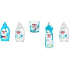 Eti Maden Aquabor Doğal Mineralli Sıvı Renkliler + Sıvı Beyaz  + Tablet + Elde Bulaşık + Sıvı Beyaz 5 Li Set