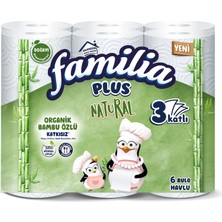 Familia Plus Natural Havlu 6'lı