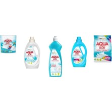 Eti Maden Aquabor Doğal Mineralli Tablet + Sıvı Beyaz + Elde Bulaşık + Sıvı Renkliler + 4 kg Renkliler 5 Li Set