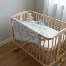 Golden Ayı Baskılı Silikon Yorgan - Gri - 0 - 12 Ay Gri