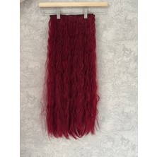 Özbience Yenilenen Sezon Dalgalı Kızıl Yarım Ay Üçlü Set, Şıklığın Tamamlayıcısı