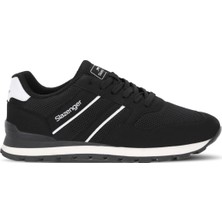 Slazenger Zamback Erkek  Siyah / Beyaz Günlük Spor Ayakkabısı