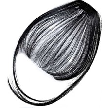 Özbience Şık Siyah Gerçek Perçem Peruk, Doğal ve Havalı Bir Görünüm Sunar