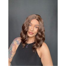 Özbience Doğal Görünümlü Perçemsiz Küt Peruk, Medikal Kalite, Gerçek Saç