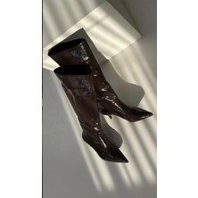 Francesca Visconti Kahve Rugan çizme