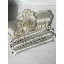 Özbience 3'lü Boneli Bigudi Seti, Isısız Saç Şekillendirme, Saklama Çantası