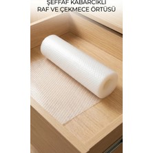 TE Dükkan Buğz Şeffaf Pvc Raf ve Dolap Içi Kaydırmaz Koruyucu Örtü 45X300 cm