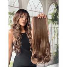 Özbience Yandan Dolamalı, Gerçek Saç Dokulu, Bağcıklı At Kuyruğu Takımı