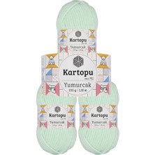 Kartopu Yumurcak Kadife K0560 Su Yeşil 100 gr 120 mt 3 Adet