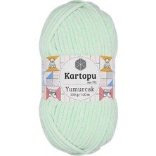 Kartopu Yumurcak Kadife K0560 Su Yeşil 100 gr 100 mt