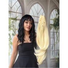 Özbience Doğal Görünümlü At Kuyruğu Postiş Saç Eklentisi Mandallı Tokalı