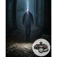 TE Dükkan Buğz LED Sensörlü Şarjlı Kafa Feneri LCD Ekranlı 30W Güçlü Işık