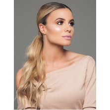 Özbience Küllü Sarı At Kuyruğu Çıt Çıt Postiş Saç, Fön ve Maşa Uygun